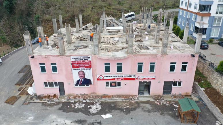 CEMEVİNİN YARIM KALAN İNŞAATINI BÜYÜKŞEHİR TAMAMLIYOR