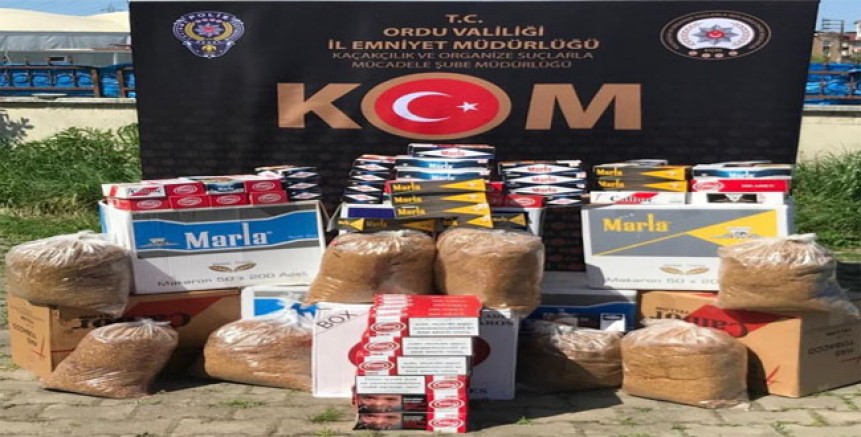 ALTINORDU’DA KAÇAK TÜTÜN OPERASYONU