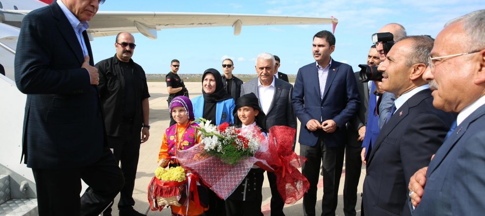 CUMHURBAŞKANI RECEP TAYYİP ERDOĞAN ORDU’YA GELDİ
