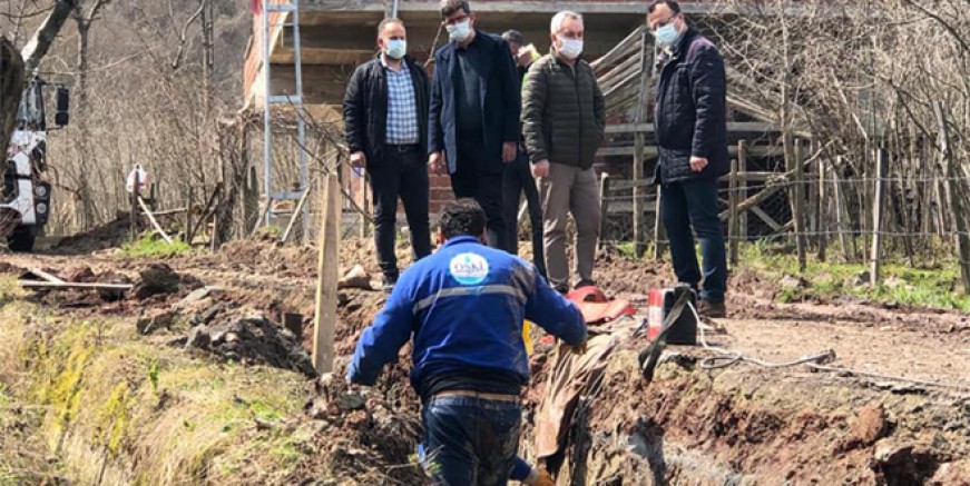 HEYELAN NEDENİ İLE TAHRİP OLAN HAT YENİLENİYOR