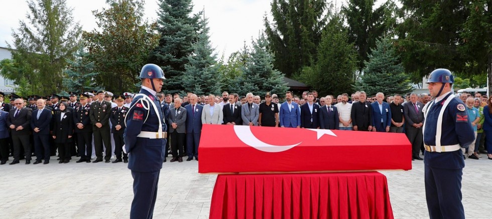 ŞEHİDİMİZİ TÖRENLE MEMLEKETİNE UĞURLADIK