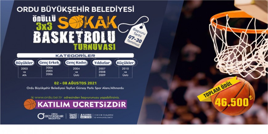 SOKAK BASKETBOLU BAŞVURU TARİHİ UZATILDI